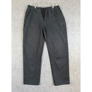 Stoic Canvas Jogger Pants Mens Medium Black Excellent Utility Drawstring SICZ2P4